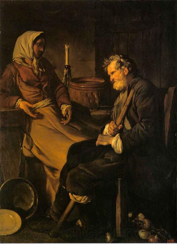 Jean-Baptiste marie pierre Old Man in the Kitchen Spain oil painting art